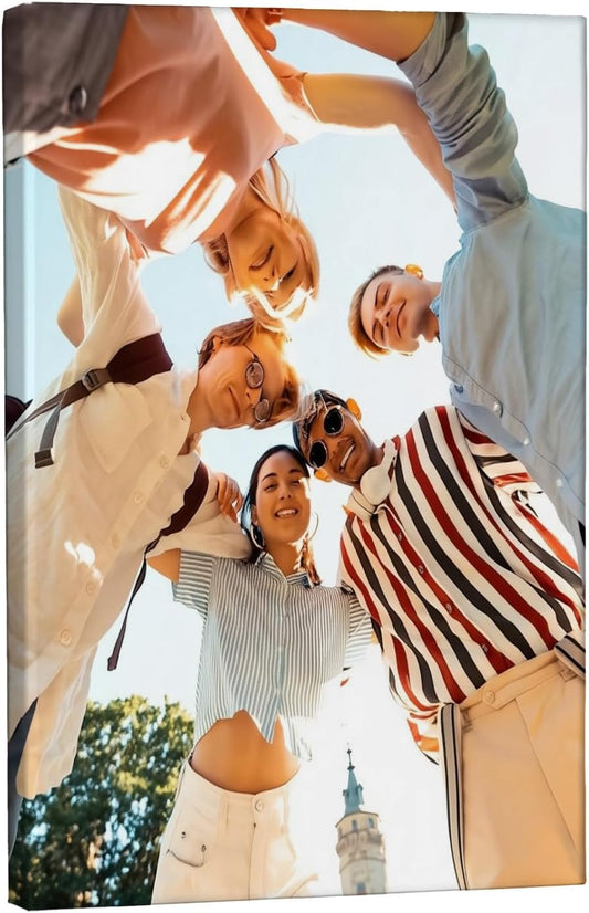 Canvas Prints With Your Photos, Custom Poster On Canvas Customized Canvas Prints with Your Photos Gift for Living Room, Bedroom, Friend，Lover, Wedding Pet Baby Family Photo Framed Wall Art 36×24