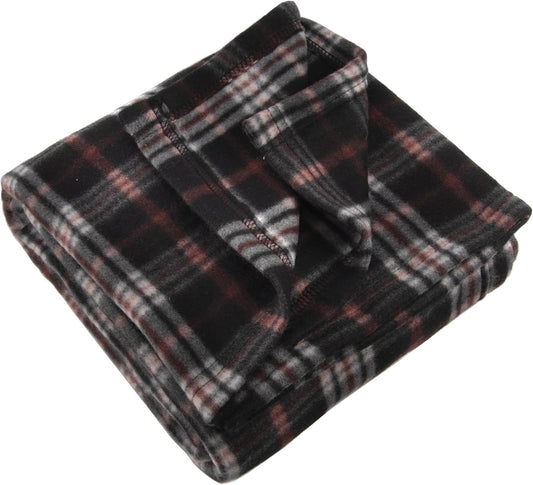 50x60 Throw Blankets, Plaid Fleece Throw Blankets for Bedroom, Couch, Livingroom, Chair, Pets, Outdoors