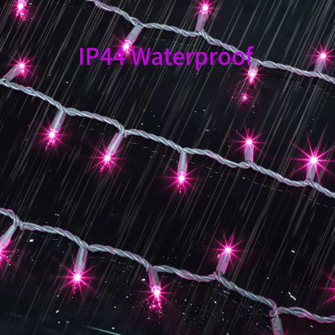 Brown Wire, Purple Incandescent Bulb 100 Mini String Lights for Indoor Halloween Tree Home Garland Birthday Wedding Party Festival Decoration