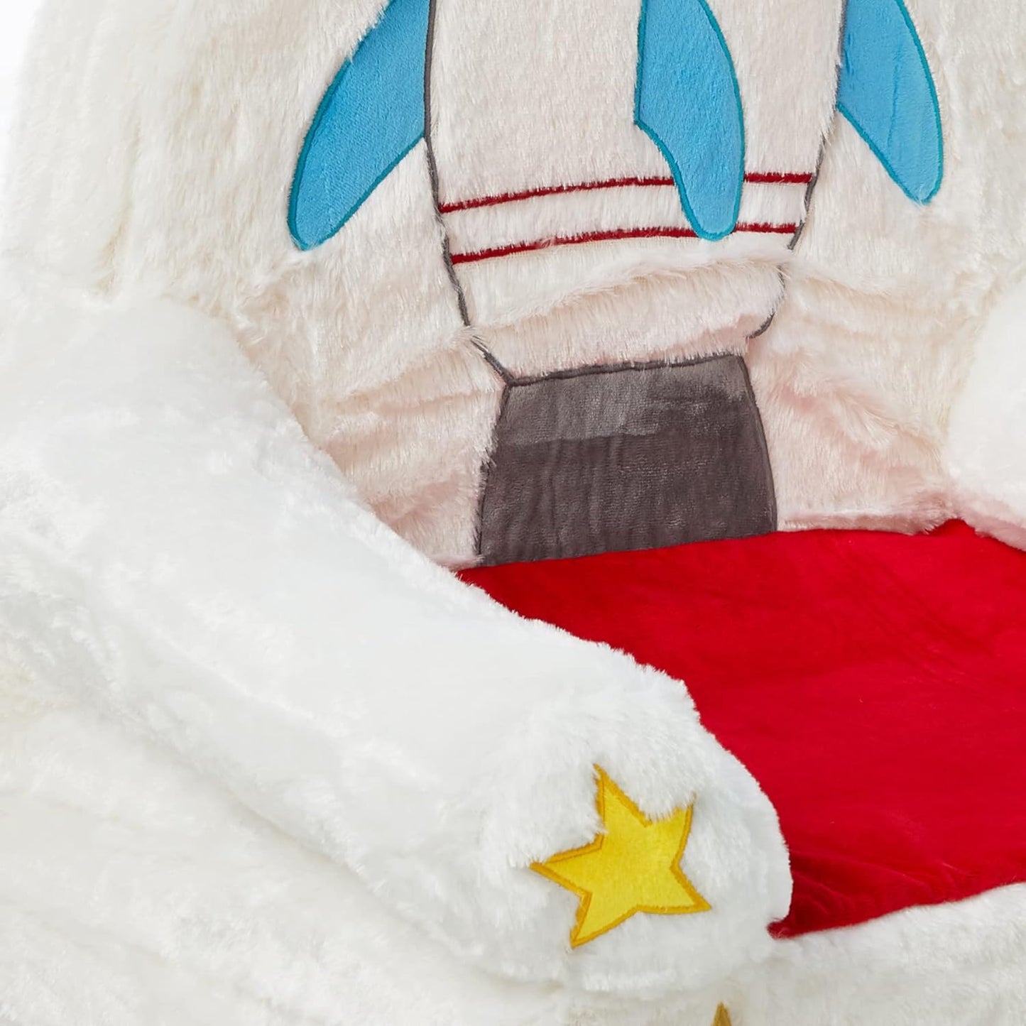 Amazon Basics Children's Plush Toddler Chair, Rocket, Multicolor