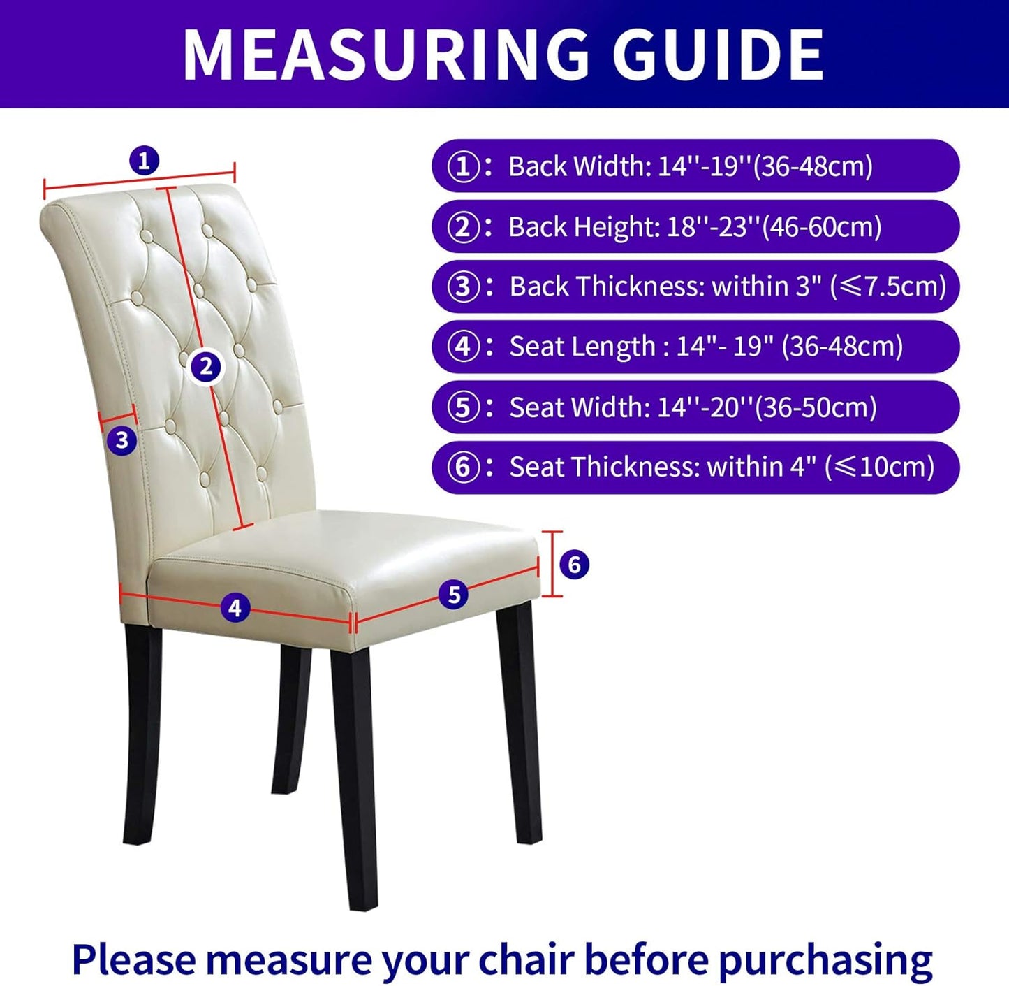 Howhic Stretch Chair Covers for Dining Room Set of 2, Removable Washable Dining Room Chair Covers, Dining Chair Slipcovers Seat Protector, Great for Home and Banquet Decoration (Turquoise, 2 Pack)