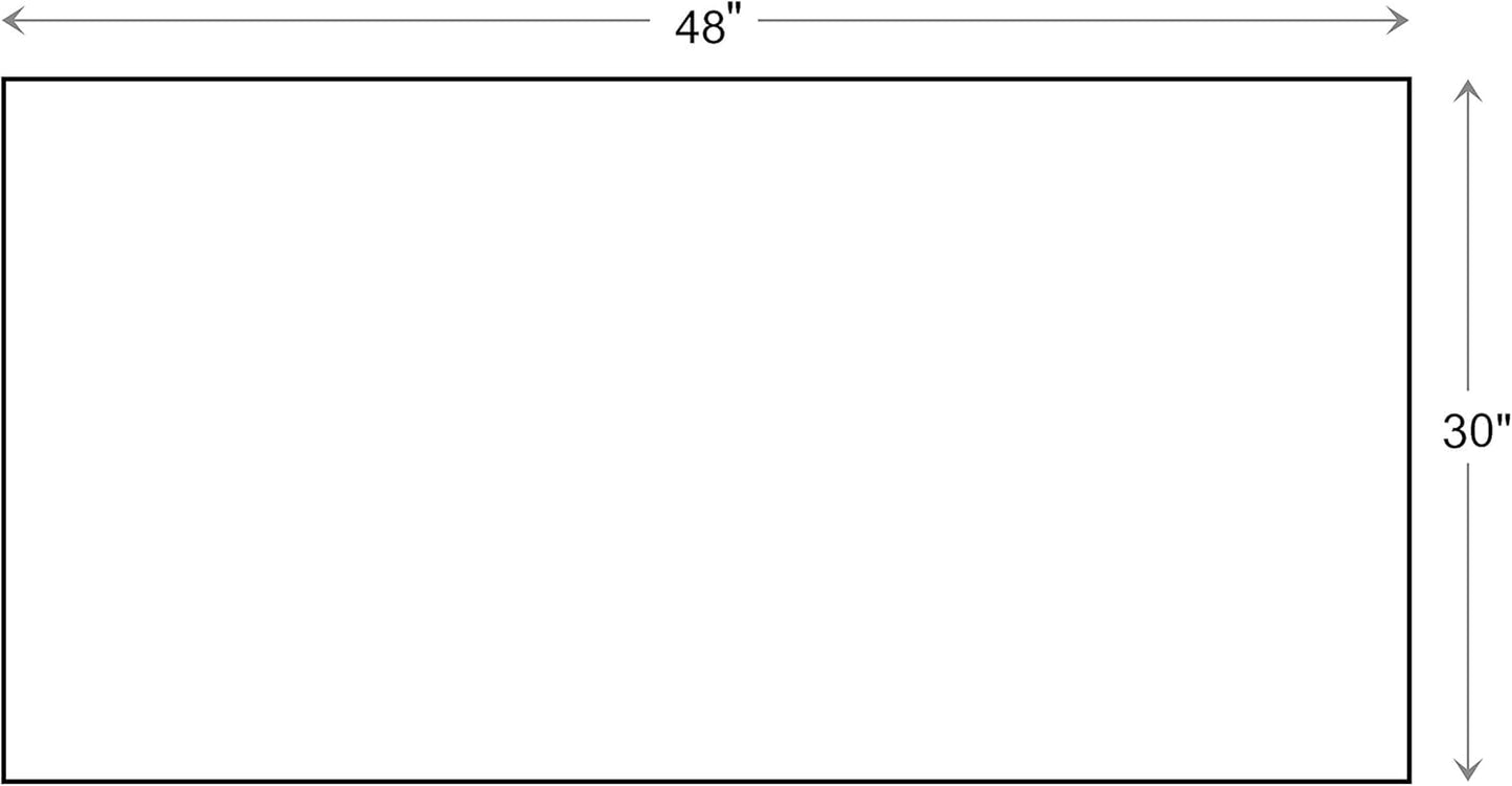 Calloway Mills 152963048L Black Border 30" x 48" Monogram Doormat Letter (L)