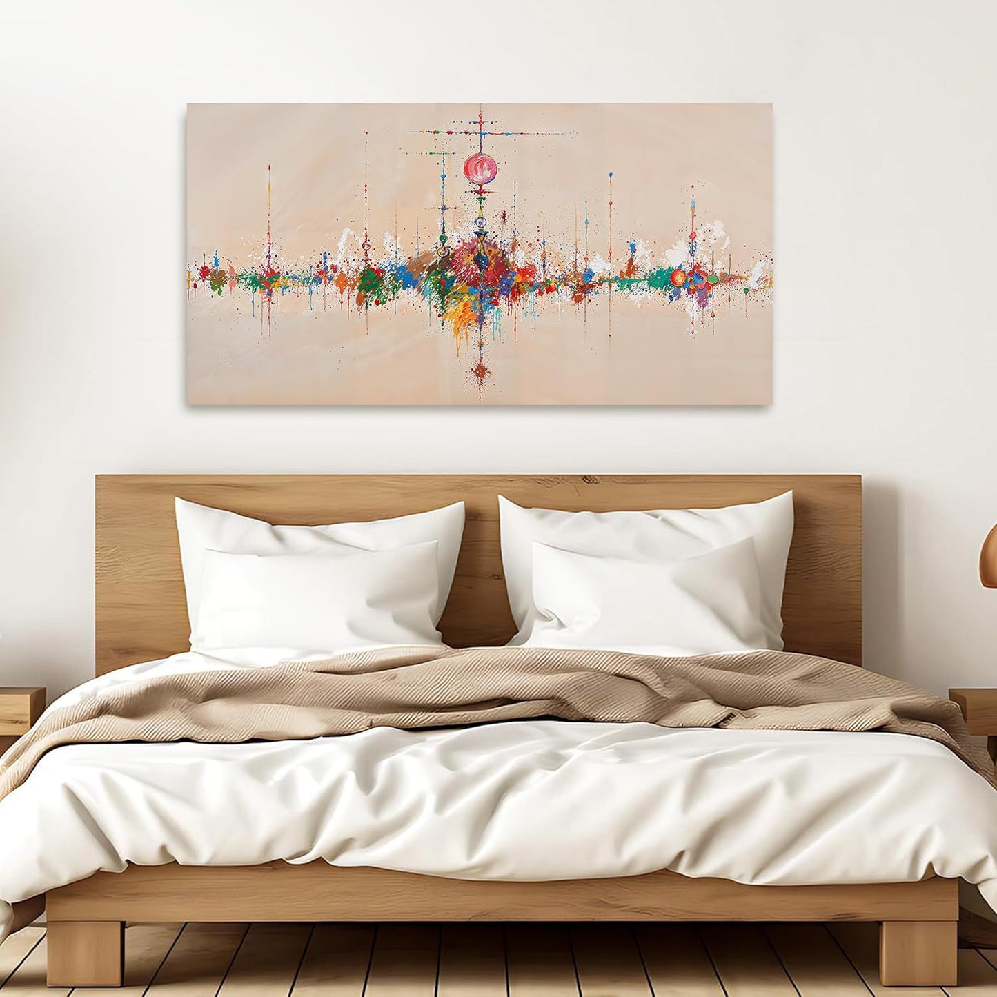 Canvas Wall Art Decor Wall Art Pictures for Living Room Artwork for Walls Abstract Colorful Wall Art Prints Abstract Canvas Art Wall Decor Hallway Wall Art Decorations Bedroom Home Decor 20" X 40"