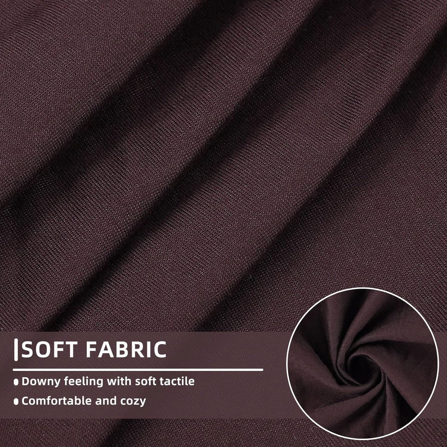 hyha Waterproof Couch Cushion Covers, Stretch Sofa Couch Seat Slipcover for Dog Washable, Non-Slip Waterproof Outdoor Cushion Covers for Patio Furniture Replacement (1 Piece for Large, Chocolate)