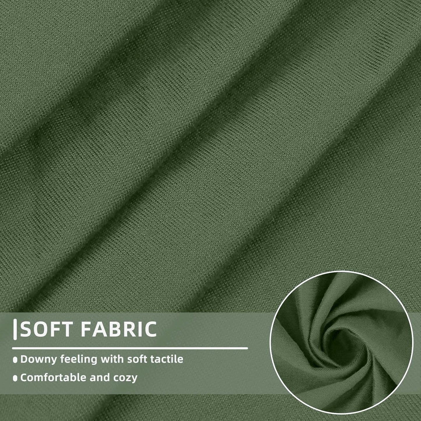 hyha Waterproof Couch Cushion Covers, Stretch Sofa Couch Seat Slipcover for Dog Washable, Non-Slip Waterproof Outdoor Cushion Covers for Patio Furniture Replacement (2 Pieces, Bronze Green)