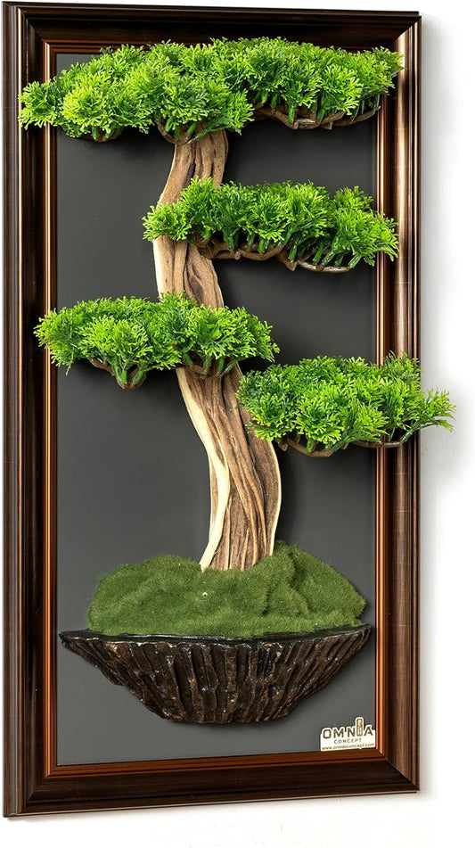 Bonsai Art Life Tree Tableau - 7 - Handmade Tree Portrait, Tree Wall Art, Tree Wall Decor, Wall Decoration, Wallboard