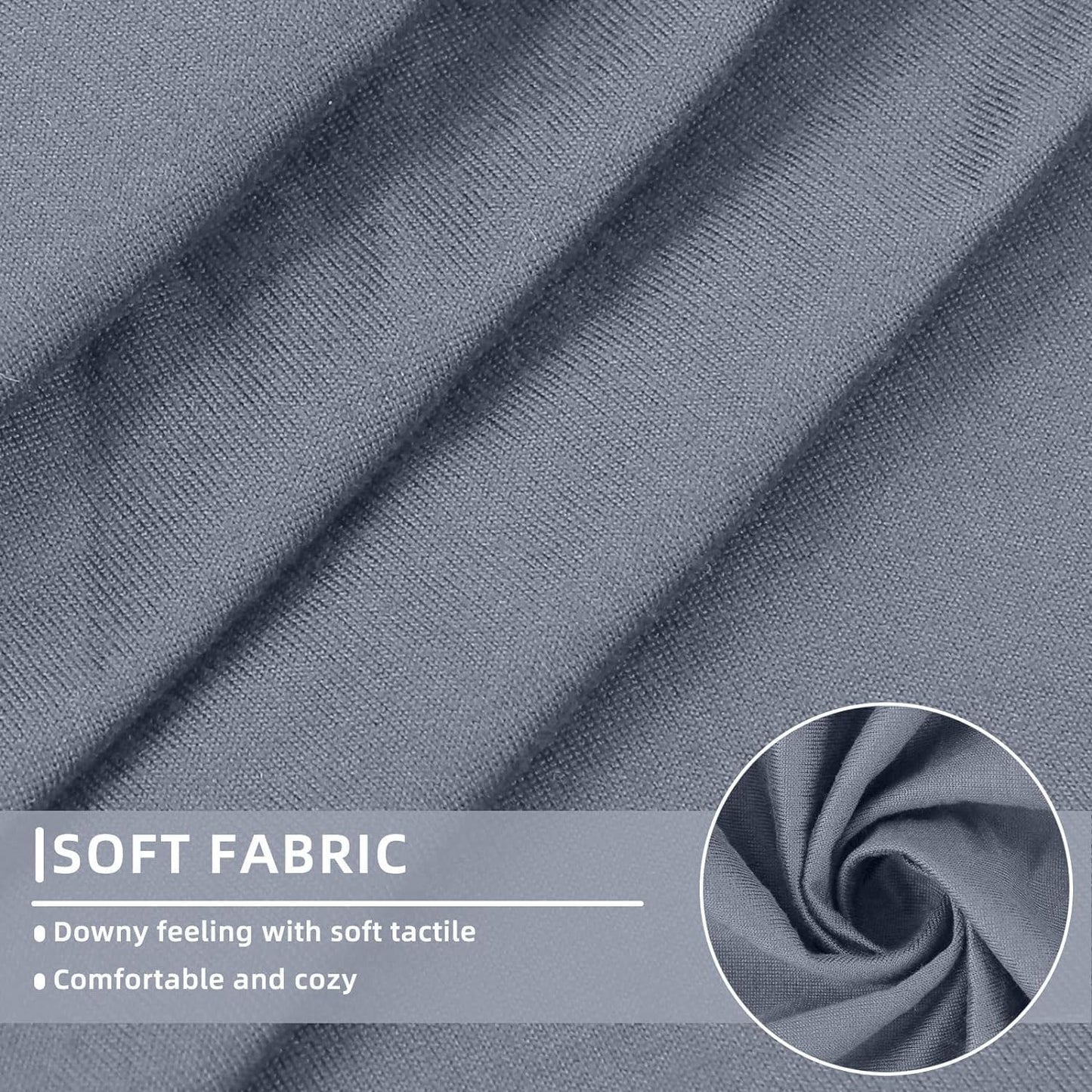 hyha Waterproof Couch Cushion Covers, Stretch Sofa Couch Seat Slipcover for Dog Washable, Non-Slip Waterproof Outdoor Cushion Covers for Patio Furniture Replacement (1 Piece for Large, Grey)