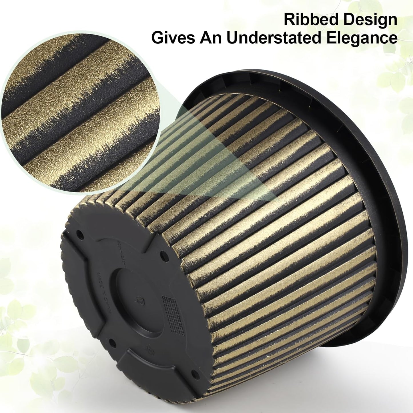 16 inch Large Planter Indoor Outdoor Plant Pots, 4 Pack Plastic Flower Pots with Saucer And Drainage Holes, Modern Garden Planters For Planting Medium Large Plants, Decorative Resin Garden Pots