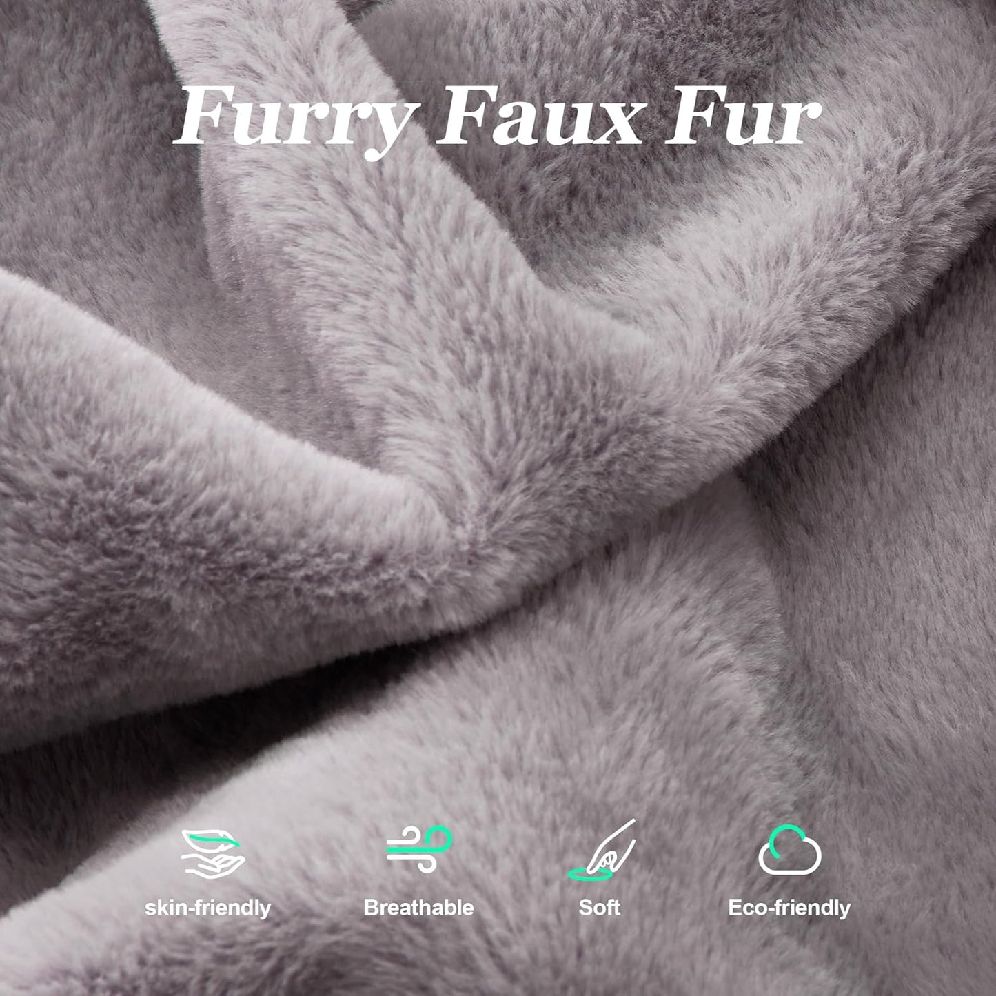 Hobestluk 3 in 1 Bean Bag Chair Giant Bean Bag Chairs for Adults with Chevron Plush Fur Cover Convertible Bean Bag Floor Cushion with Machine Washable Cover for Living Room (Plush Grey)