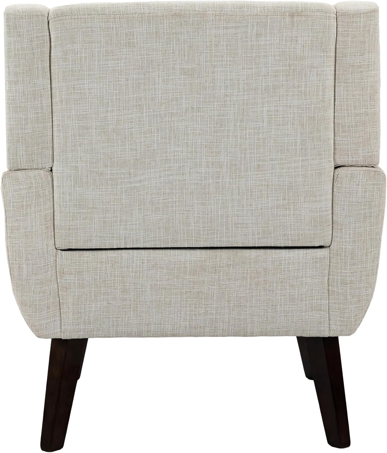 UIXE Accent Chair Modern Upholstered Armchair, Comfy Living Room Arm Chairs Mid Century Single Sofa Reading Side Seat for Bedroom, Home Office - Beige