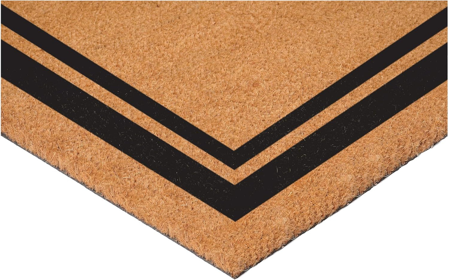 Calloway Mills 152961830H Black Border 18" x 30" Monogram Doormat, (Letter H)