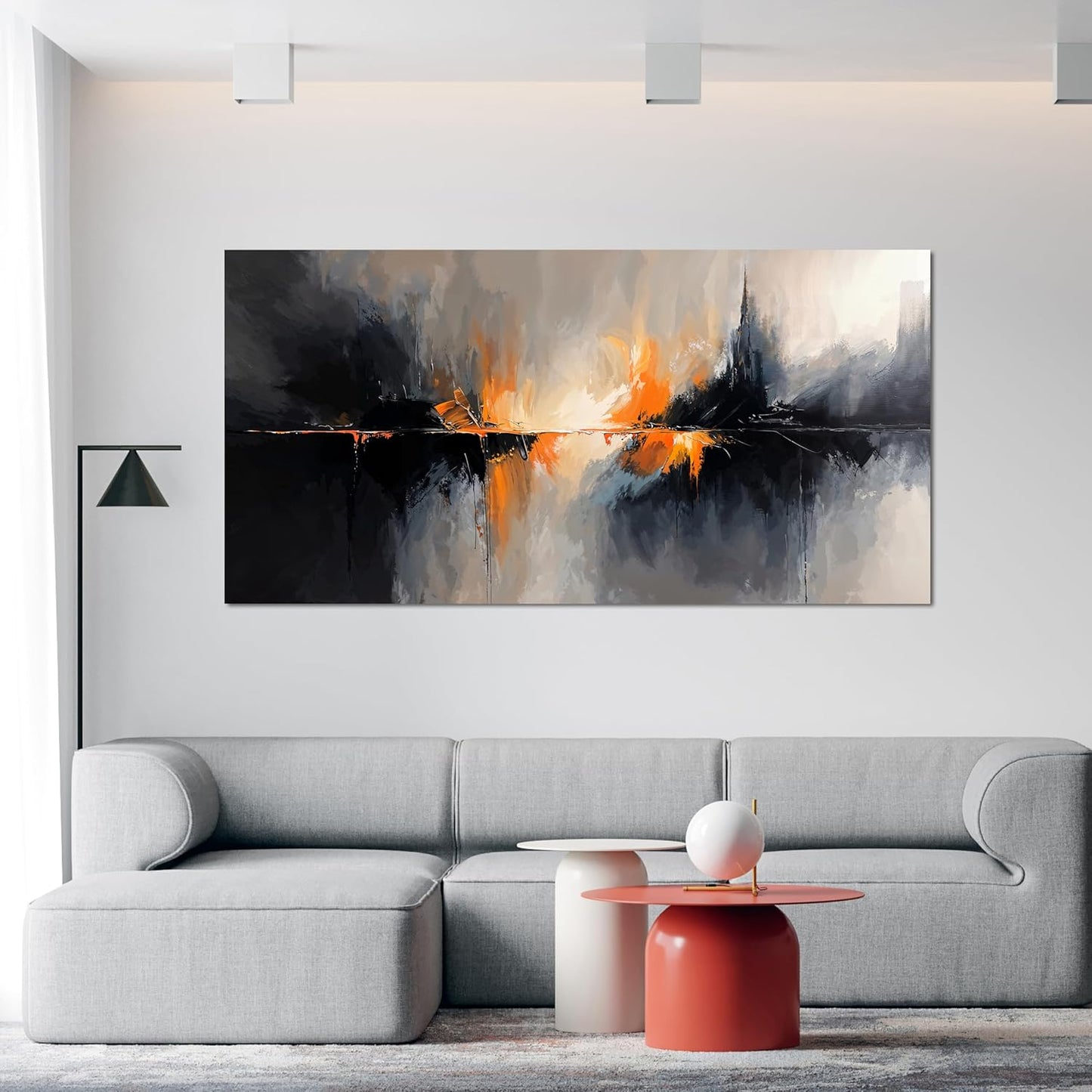 Canvas Wall Art Decor Wall Art Pictures for Living Room Black and White Wall Art Prints Abstract Canvas Art Wall Decor Modern Abstract Wall Art Artwork for Walls Bedroom Office Decor 20" X 40"