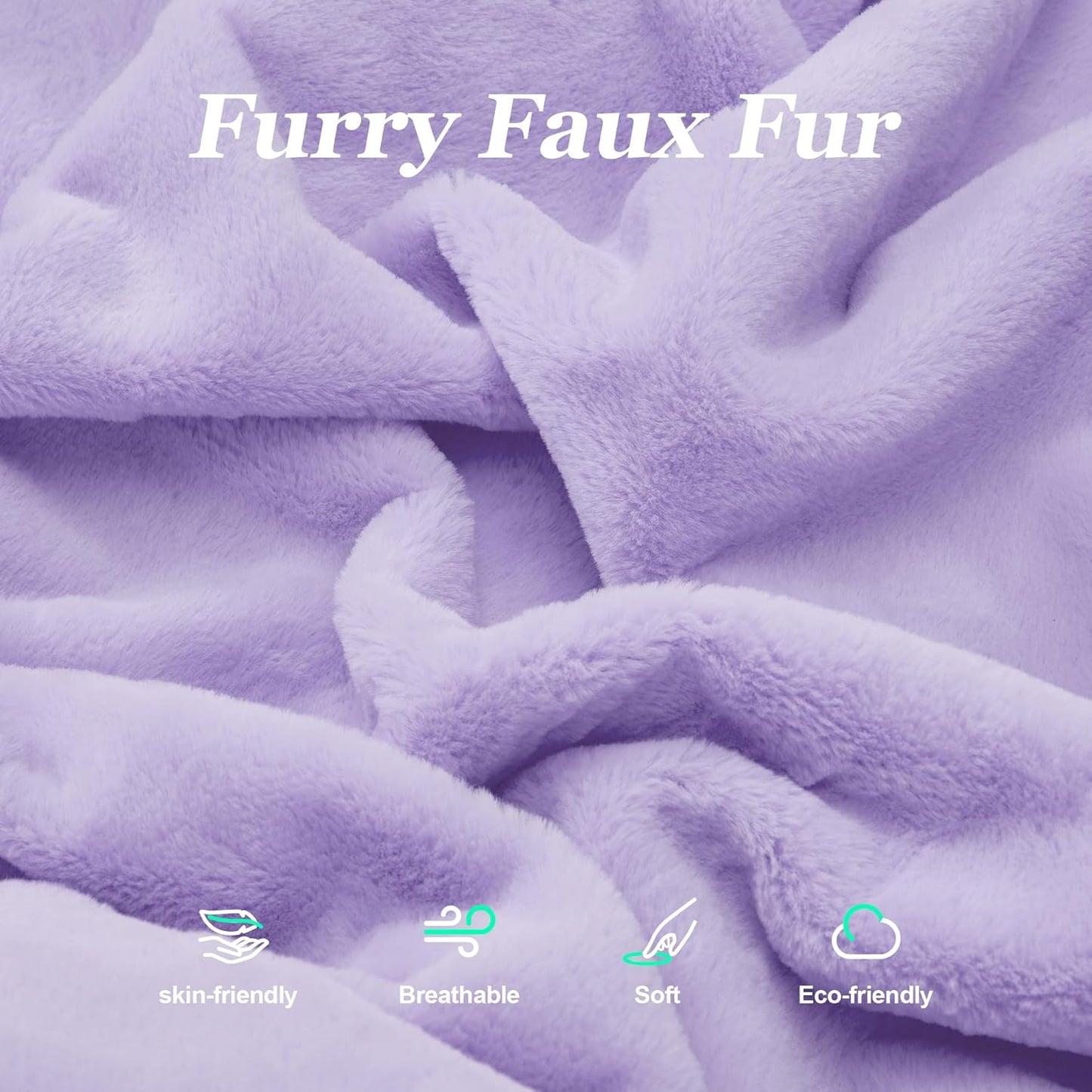 Hobestluk 3 in 1 Bean Bag Chair Giant Bean Bag Chairs for Adults with Plush Faux Fur Cover Convertible Bean Bag Floor Cushion with Machine Washable Cover for Living Room (Plush Purple)