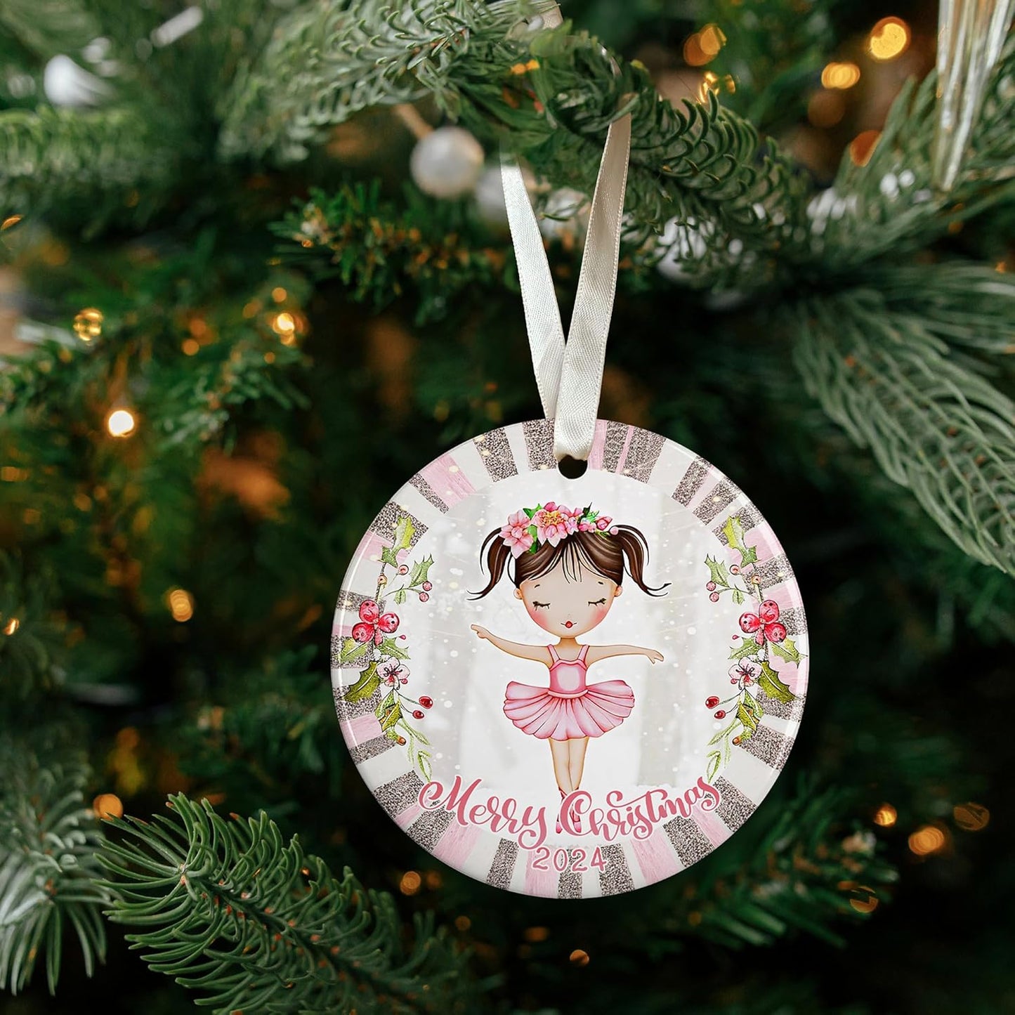 Ballerina Ornaments for Christmas Tree - Ballerina Christmas for Girls - Ballerina Gifts for Girls, Ballerina Gifts for Women - Ceramic Ornament 2024