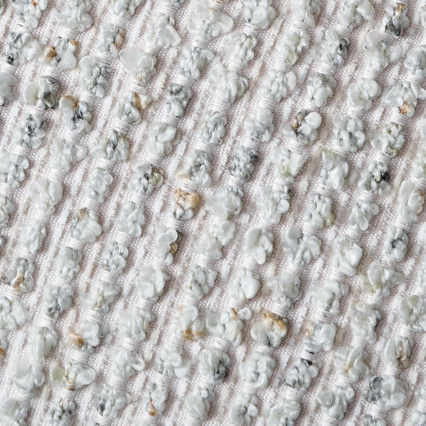 Striped Throw Pillow Covers 12x20 Set of 2 Cream Grey Textured Boucle Chic Morden Boho Accent Farmhouse Rectangular Lumbar Decorative Couch Pillow Covers for Home Decor Bed Sofa Living Room