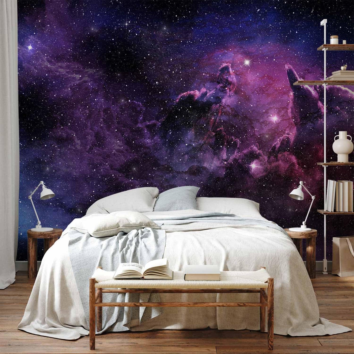 artgeist Premium Wall Mural Cosmos Galaxy 79x55 in - XXL Non-Woven Wallpaper Fleece Wall Decor Photo Print Picture Image Design Home a-C-0022-a-a