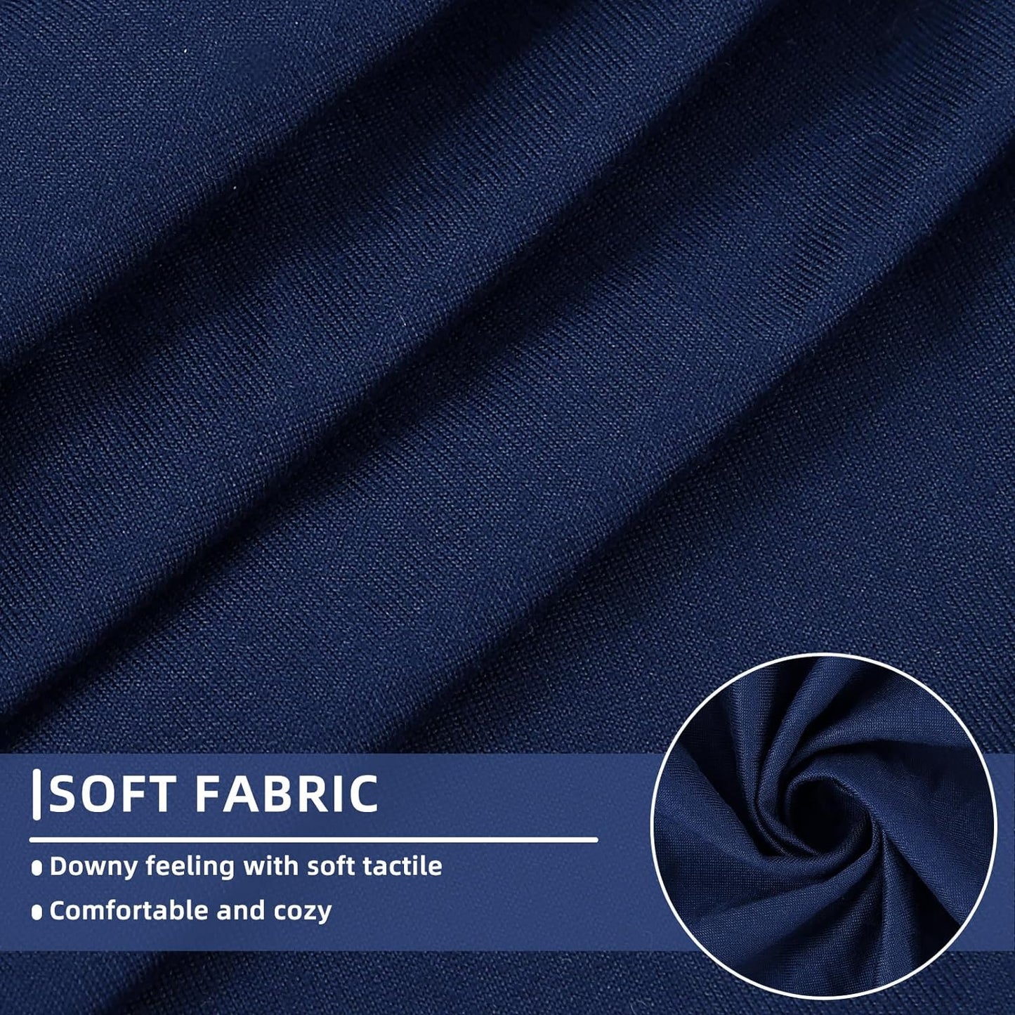 hyha Waterproof Couch Cushion Covers, Stretch Sofa Couch Seat Slipcover for Dog Washable, Non-Slip Waterproof Outdoor Cushion Covers for Patio Furniture Replacement (1 Piece for Small, Navy)