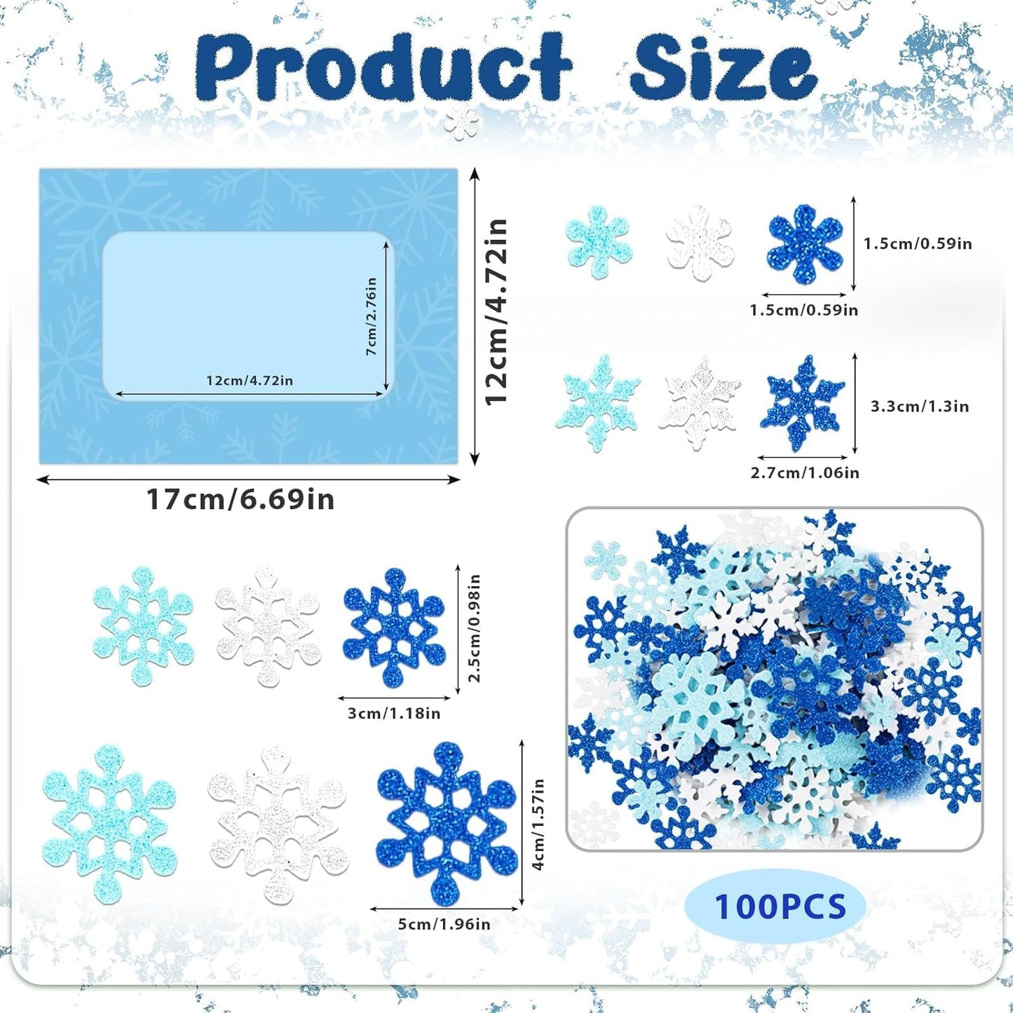 28 Packs Winter Picture Frame Craft Kits for Kids, Christmas Holiday DIY Photo Frame Crafts Snowflake Hanging Ornaments for Xmas Tree Winter Holiday Art Party Favor Home Classroom Game Activities