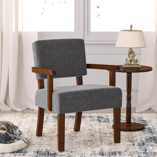 Oversize Accent Chair with Soft Seat and Armrests for Living, Dinning, Bedroom, Reading, Waiting Room