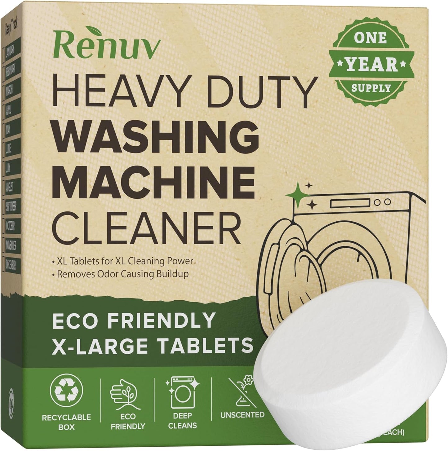 Washing Machine Cleaner + Dishwasher Cleaner Bundle - Heavy Duty Appliance Deep Cleaning, Descaling and Deodorizing