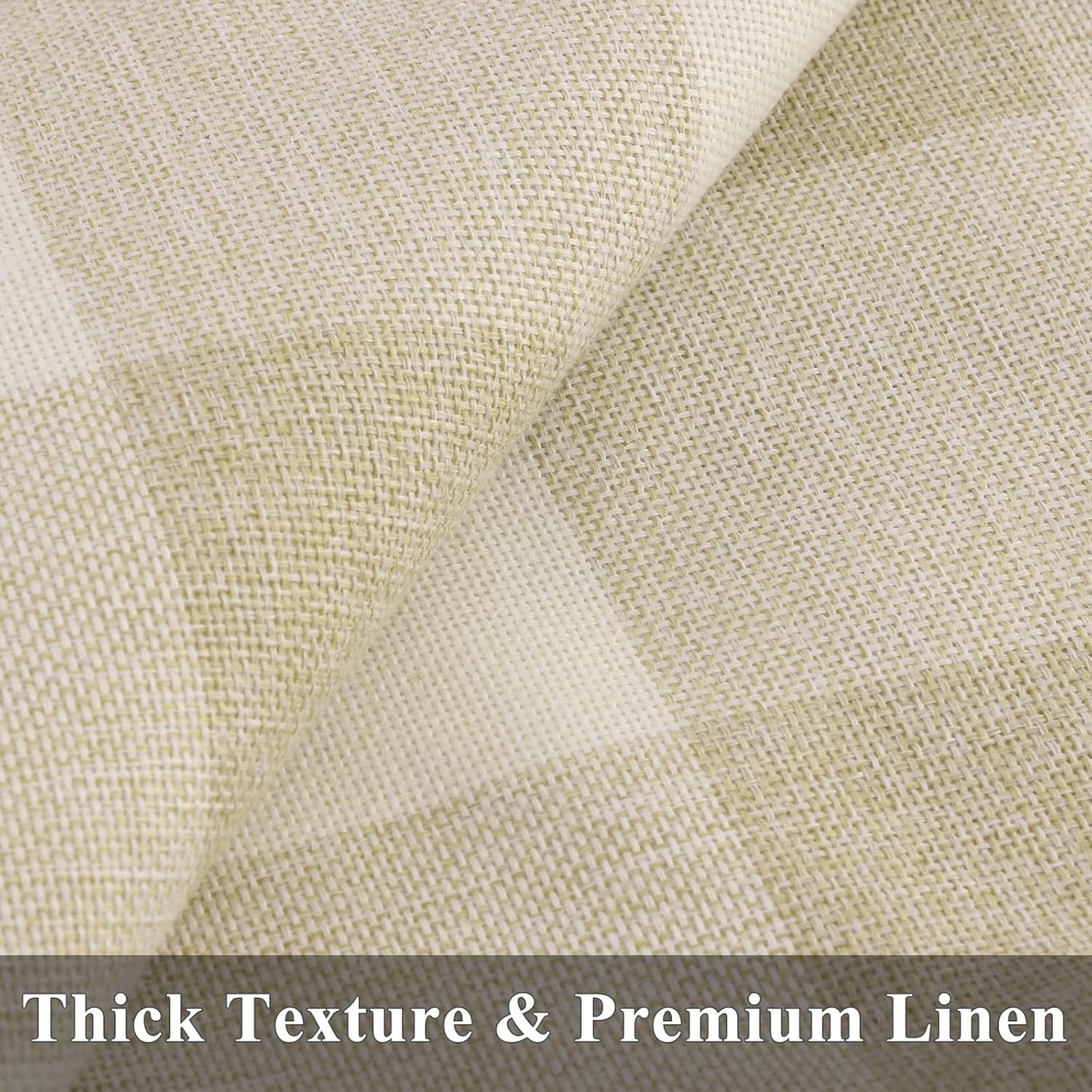 decorUhome Buffalo Plaid Check Fall Throw Pillow Covers 12x20 Set of 2, Outdoor Lumbar Decorative Farmhouse Pillow Covers with Stitched Edge for Bed Couch Sofa, Cream White and Beige