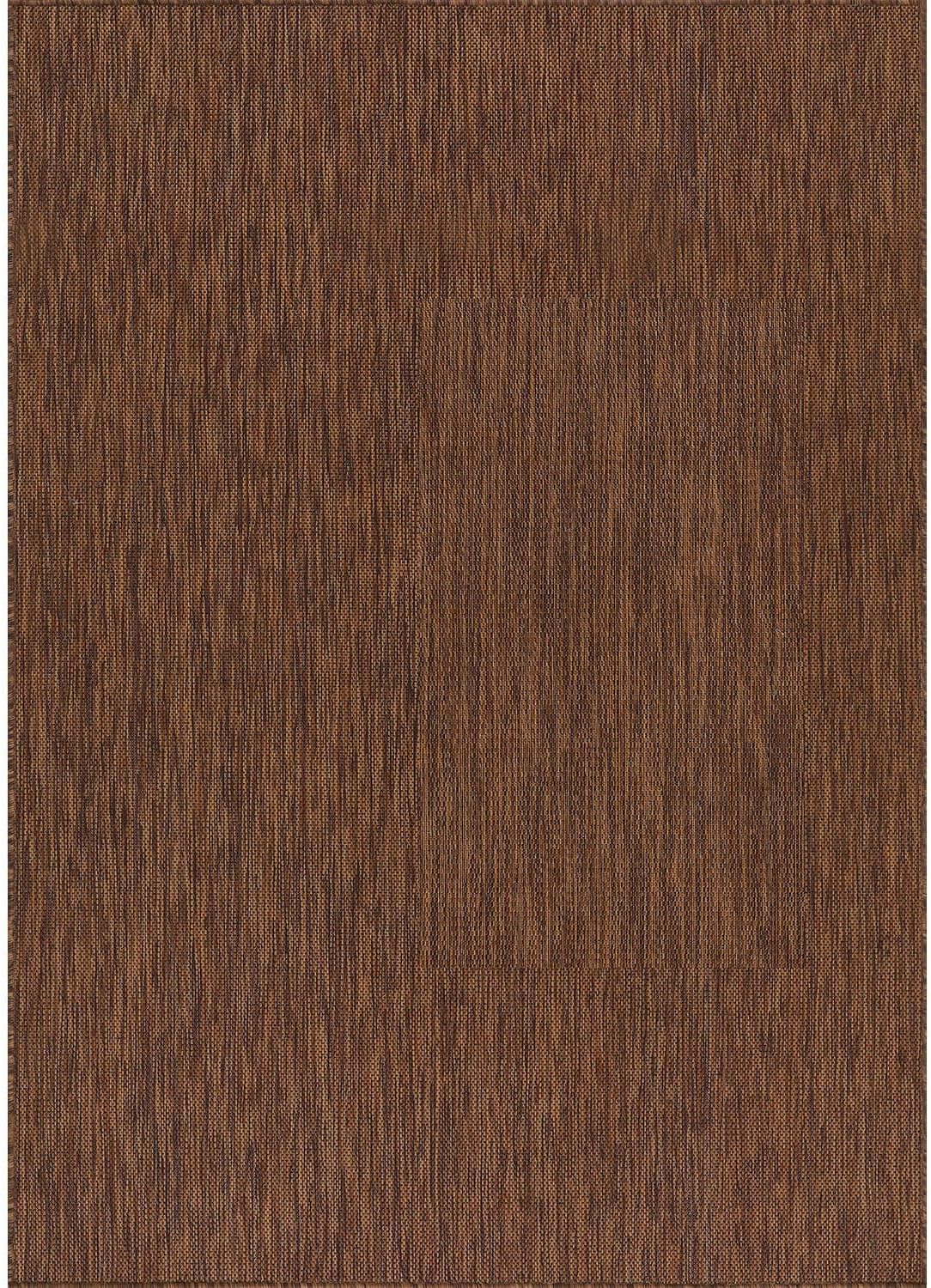 CAMILSON Outdoor Rug 6x9 Modern Area Rugs for Indoor and Outdoor Patios and Porches - Waterproof, Washable, Non-Shedding, Easy-to-Clean Outside Carpet (6 x 9, Solid - Gold)