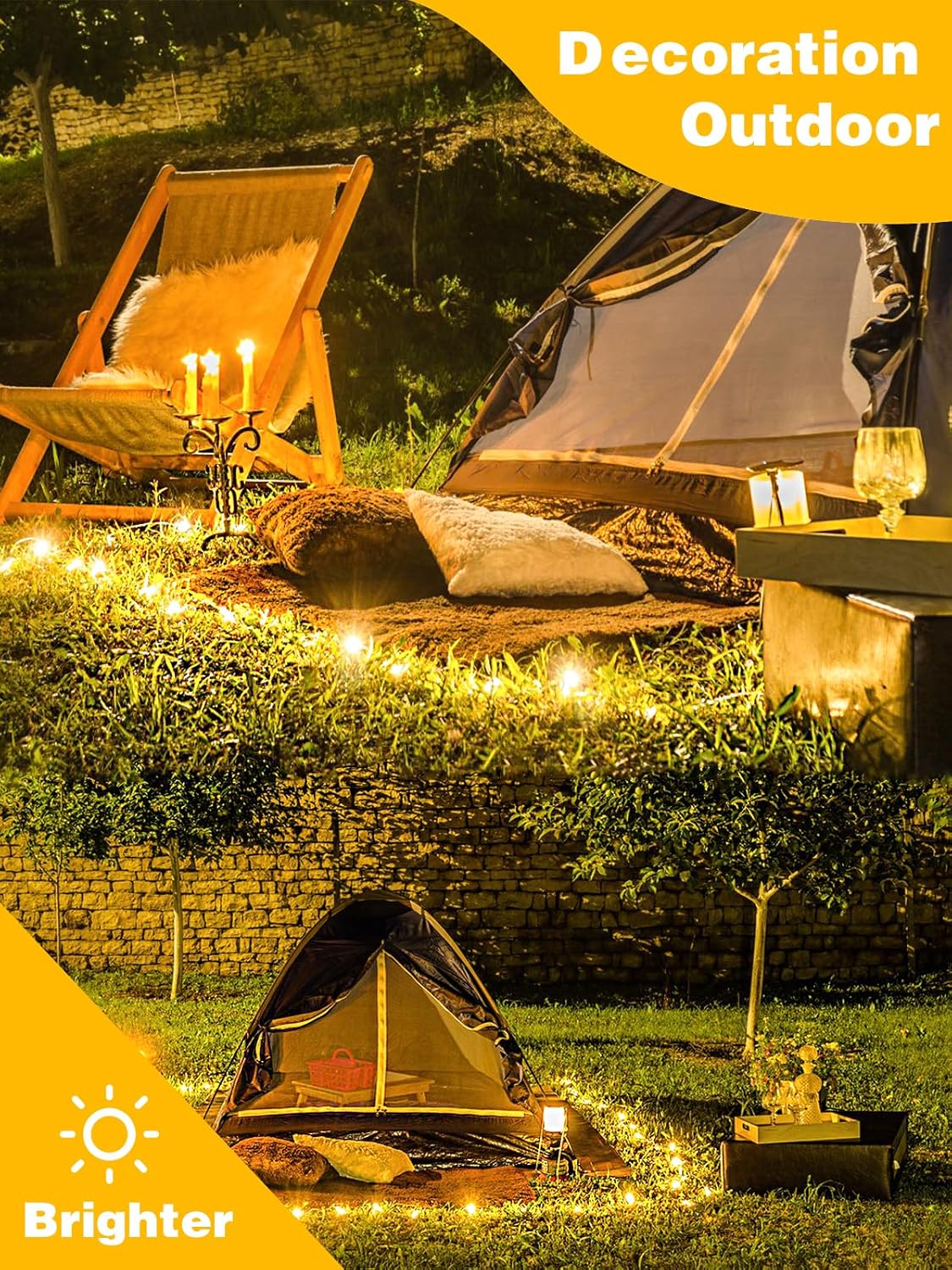 3 Pack 60LED Battery Operated Fairy Lights with Remote, 8 Modes LED String Lights with Timer, Dimmable, Memory Function, Waterproof Twinkle Fairy Lights for Outdoor Indoor Christmas Decor(Warm White)