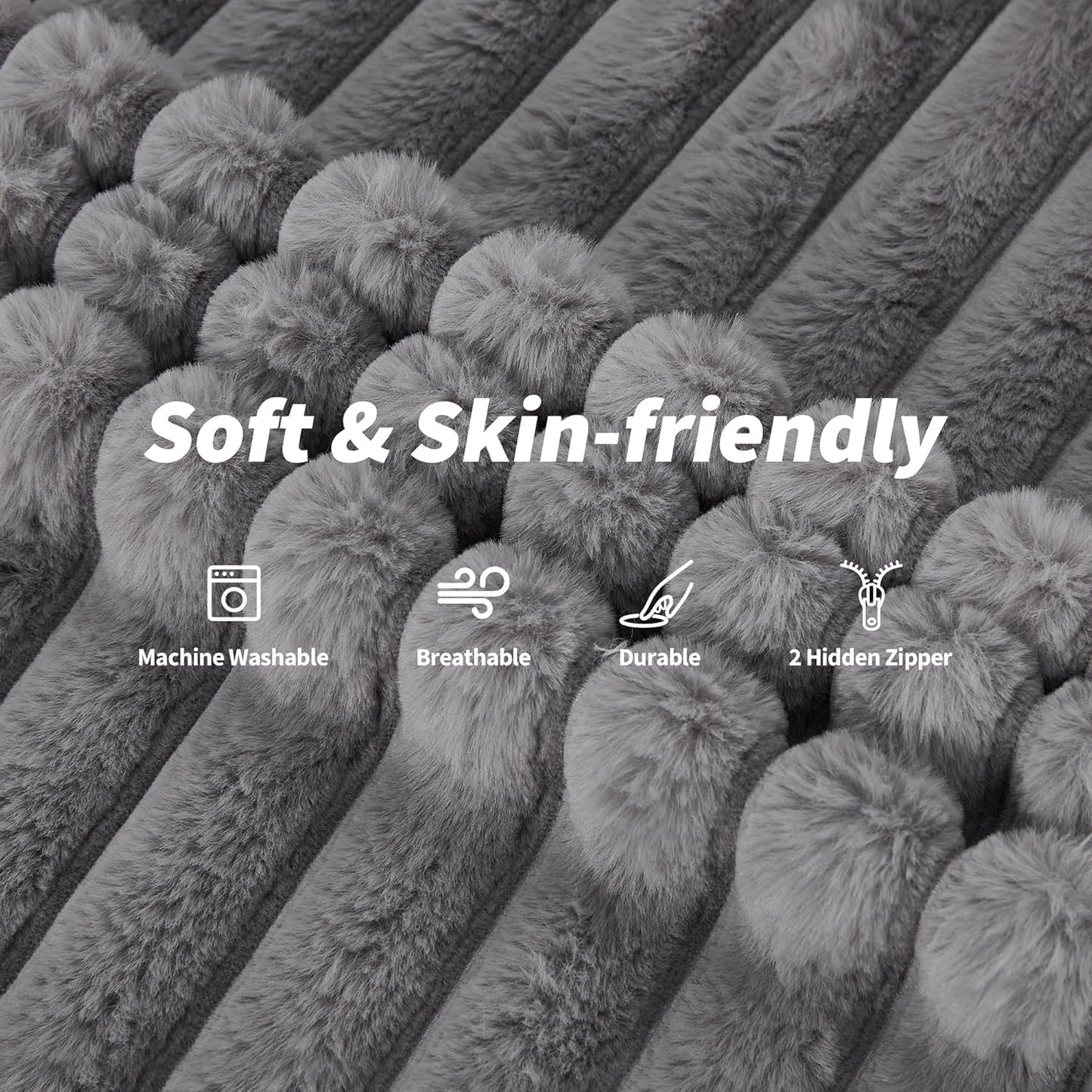 Hobestluk 3 in 1 Bean Bag Chair Giant Bean Bag Chairs Convertible Bean Bag Floor Cushion with Machine Washable Cover, Beanbag Chairs for Adult (Grey)