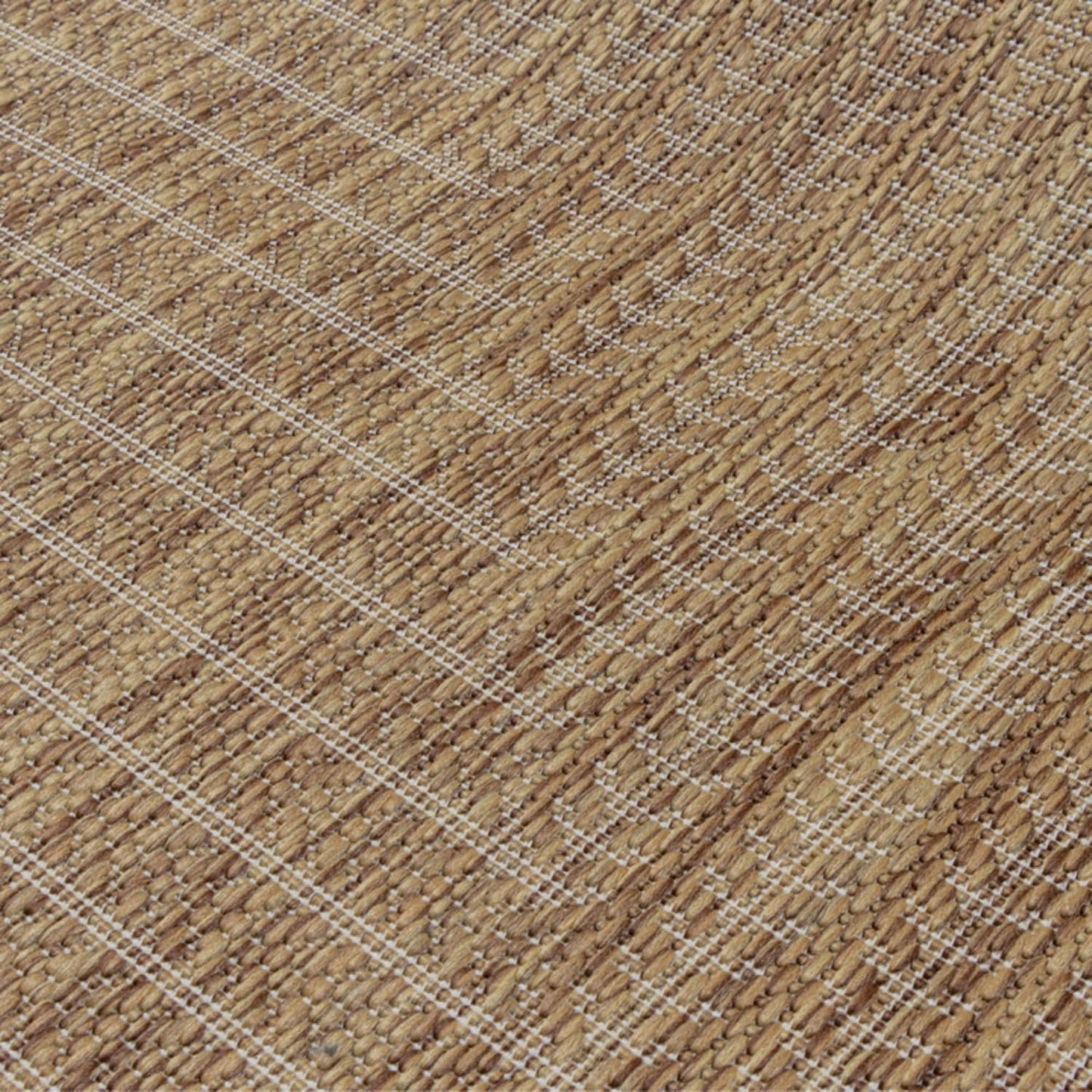 Adiva Rugs Outdoor Indoor Area Rug, Weather Resistant, Easy to Clean, Stain Resistant Floor Mat for Dining Room, Backyard, Deck, Patio (Wooden, 10' x 14')