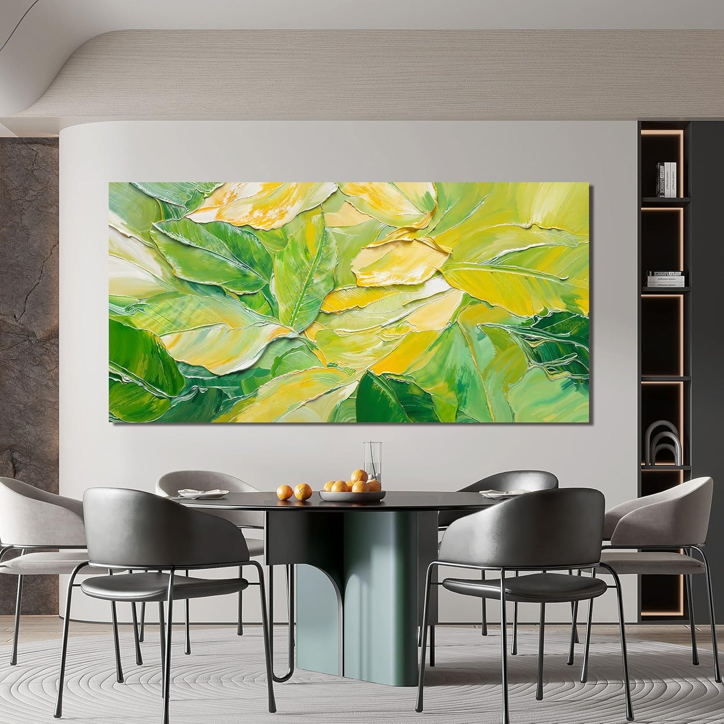 Canvas Wall Art Decor Large Wall Art Pictures for Living Room Artwork for Walls Abstract Green Wall Art Prints Abstract Canvas Art Wall Decor Wall Decorations Bedroom Home Aesthetic Wall Art Decor 24"X48"