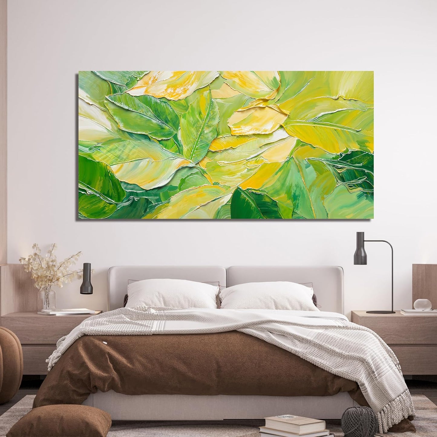 Canvas Wall Art Decor Wall Art Pictures for Living Room Artwork for Walls Abstract Green Wall Art Prints Abstract Canvas Art Wall Decor Wall Decorations Bedroom Home Aesthetic Wall Art Decor 20" X 40"