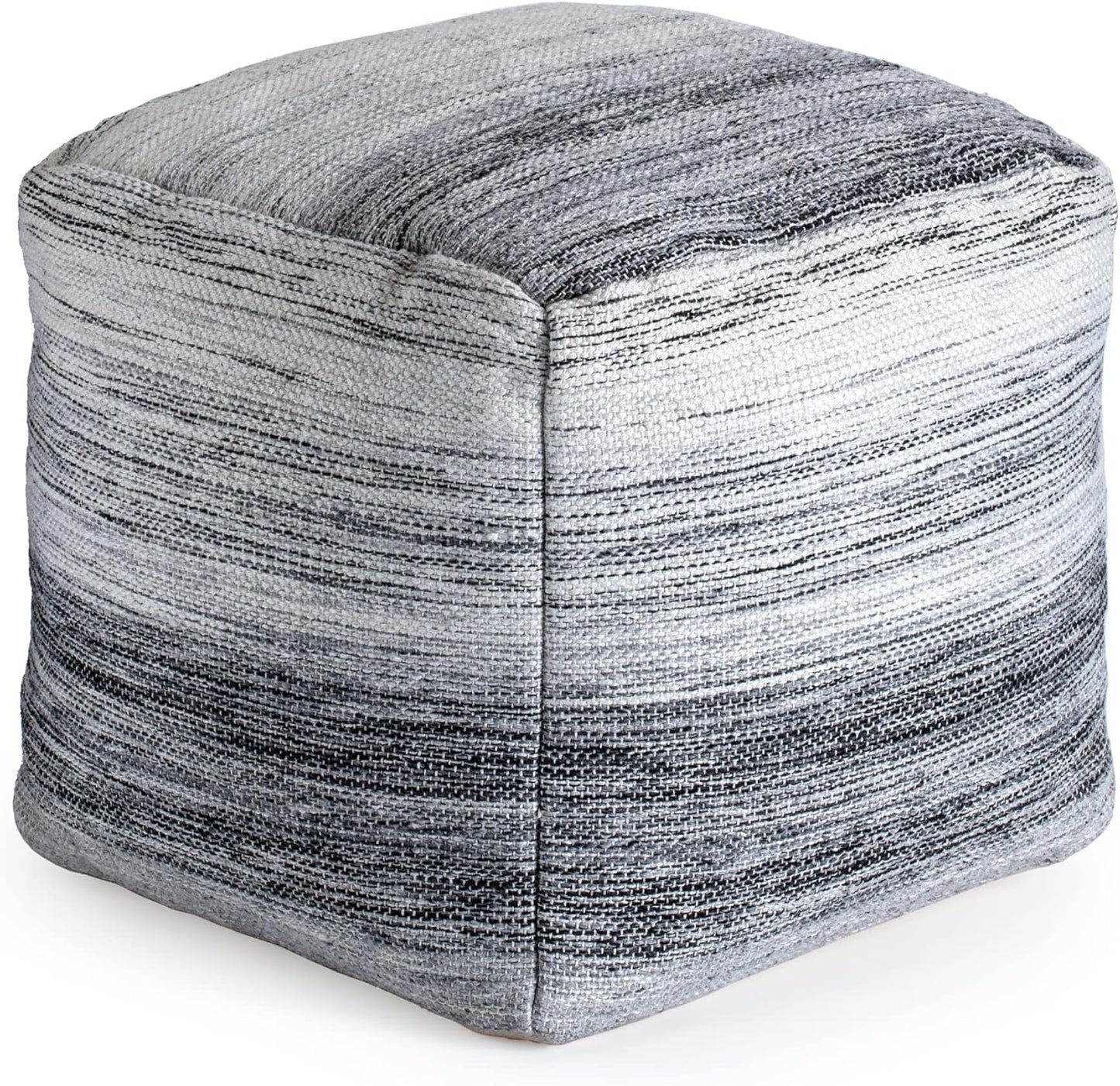 Anji Mountain 20"x20"x20" Handmade & Handcrafted Ottoman Pouf Comfortable Pouf Ottoman Foot Rest & Home Décor Accent for Living Room, Bedroom, Nursery, Kids Room, Patio