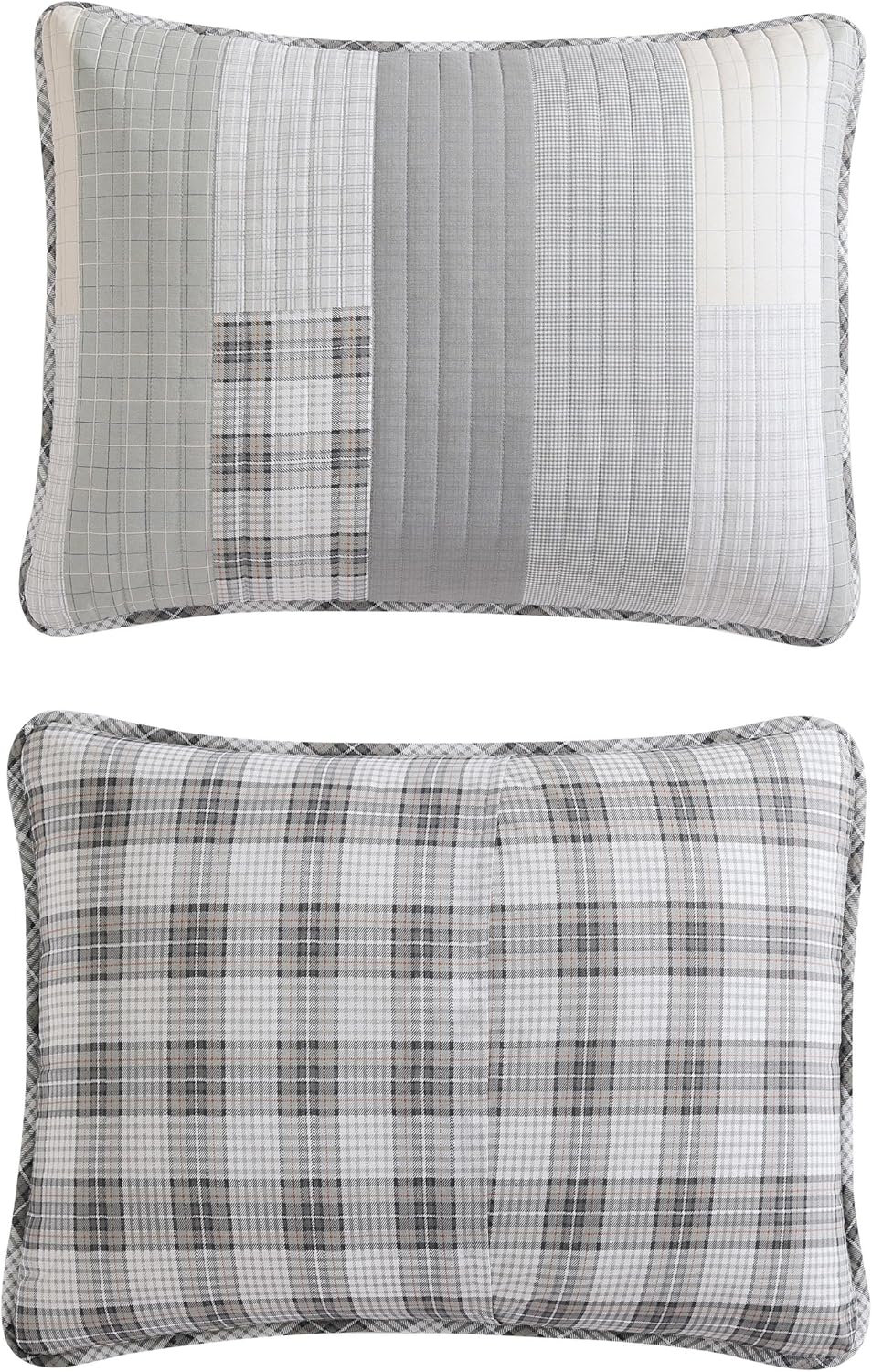 Eddie Bauer - King Quilt Set, Cotton Reversible Bedding with Matching Shams, Home Decor for All Seasons (Fairview Grey, King)