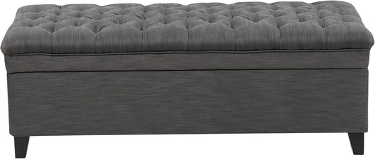Christopher Knight Home Juliana Fabric Storage Ottoman, Gray