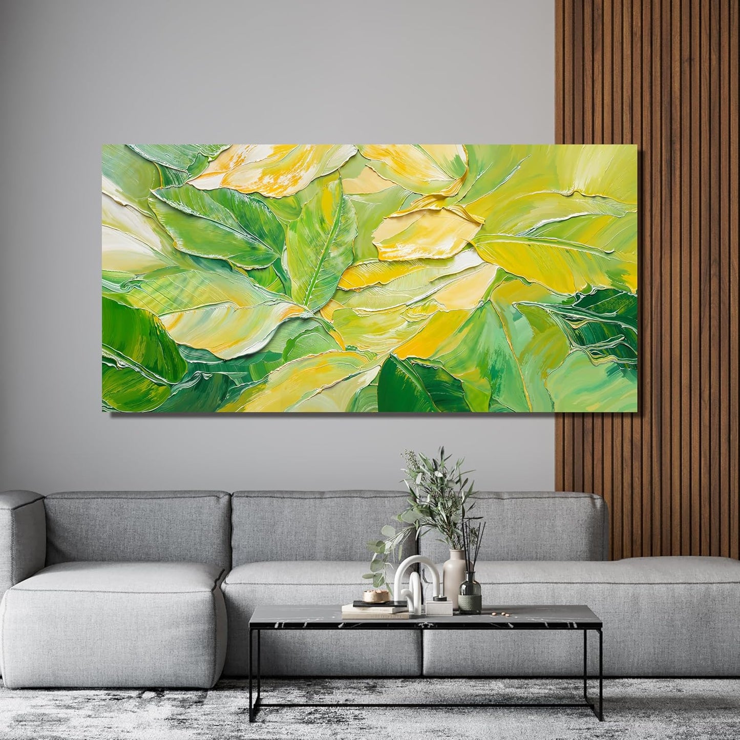Canvas Wall Art Decor Wall Art Pictures for Living Room Artwork for Walls Abstract Green Wall Art Prints Abstract Canvas Art Wall Decor Wall Decorations Bedroom Home Aesthetic Wall Art Decor 20" X 40"