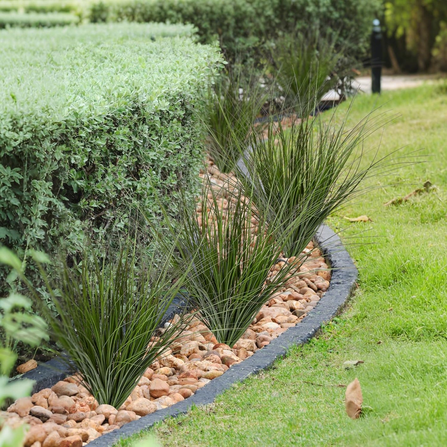 16PCS 17.3" Fake Plants Artificial Wheat Grass Greenery Plastic Plants Fake Grass Artificial Plants for Outdoor Decor Artificial Grass Plant with Greenery Stems for Indoor Home Decoration