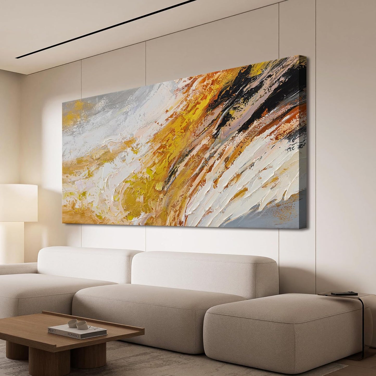 AIXMGSJS Canvas Wall Art Decor Wall Art Pictures for Living Room Canvas Art Wall Decor Black and White Abstract Wall Art Prints Modern Gold Wall Art Artwork for Walls Home Office Decor 20" X 40"