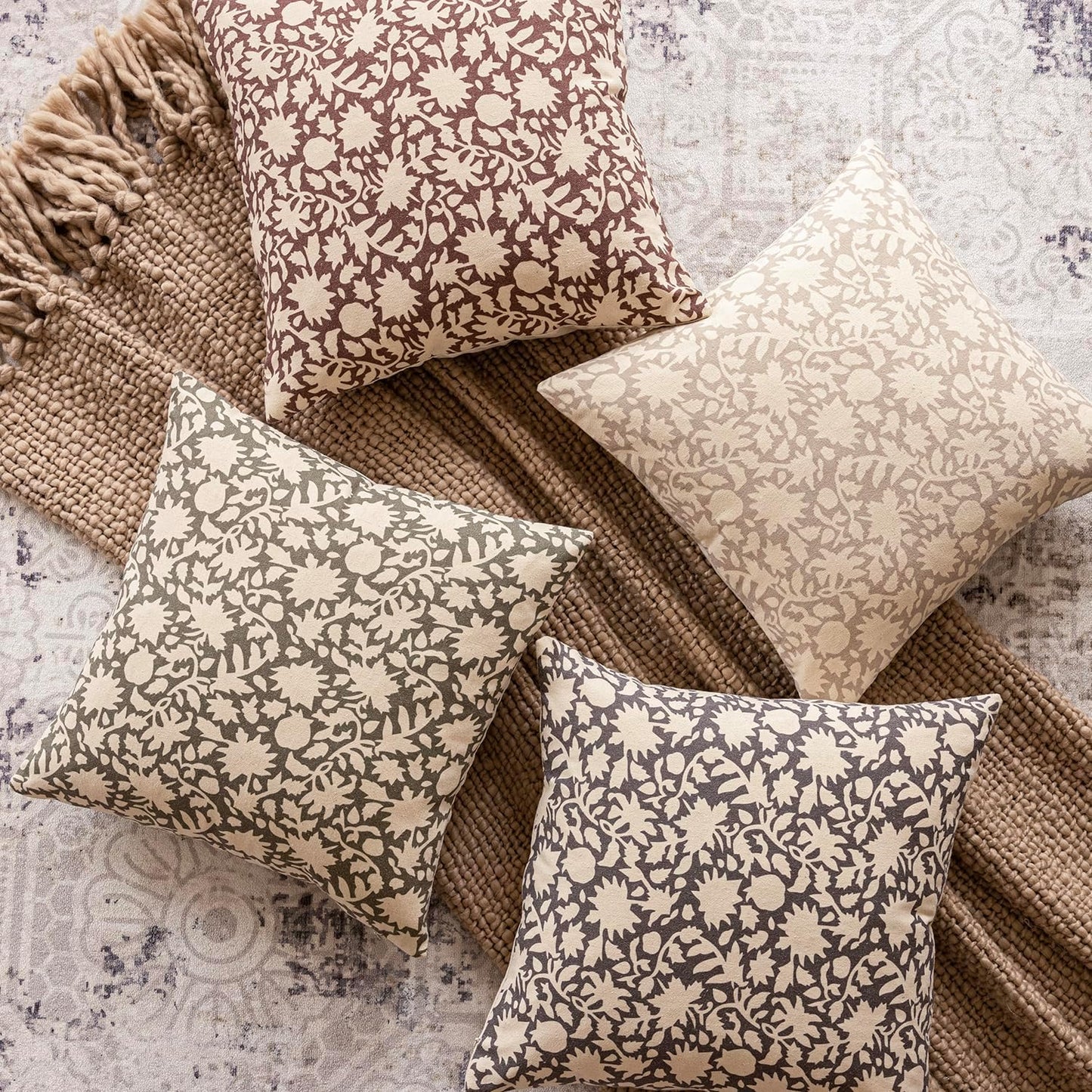 Foindtower Set of 2 Decorative Long Body Lumbar Throw Pillow Covers Accent Farmhouse Cushion Covers Boho Neutral Pillowcase for Couch Sofa Bedroom Living Room Home Decor Outdoor,14×36 Inch,Wine Red