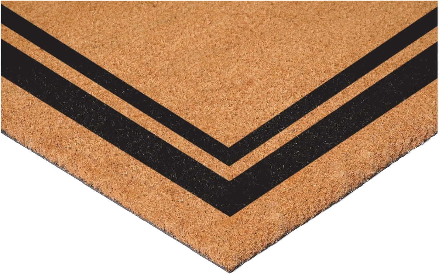 Calloway Mills 152961830P Black Border 18" x 30" Monogram Doormat, (Letter P)