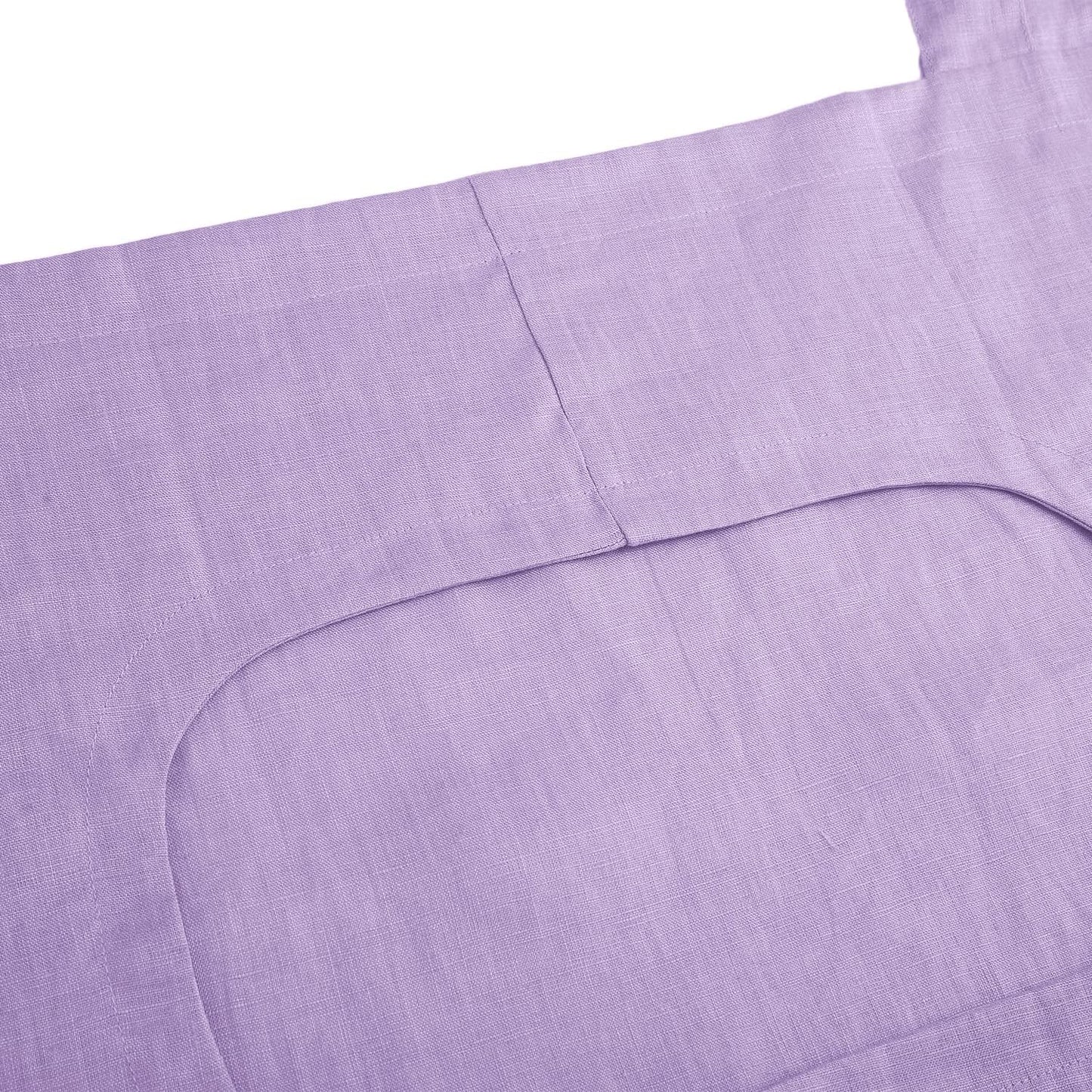 Amazhiyu 100% Linen Door Hanging Laundry Hamper Bag, 19x27 Inches Lilac