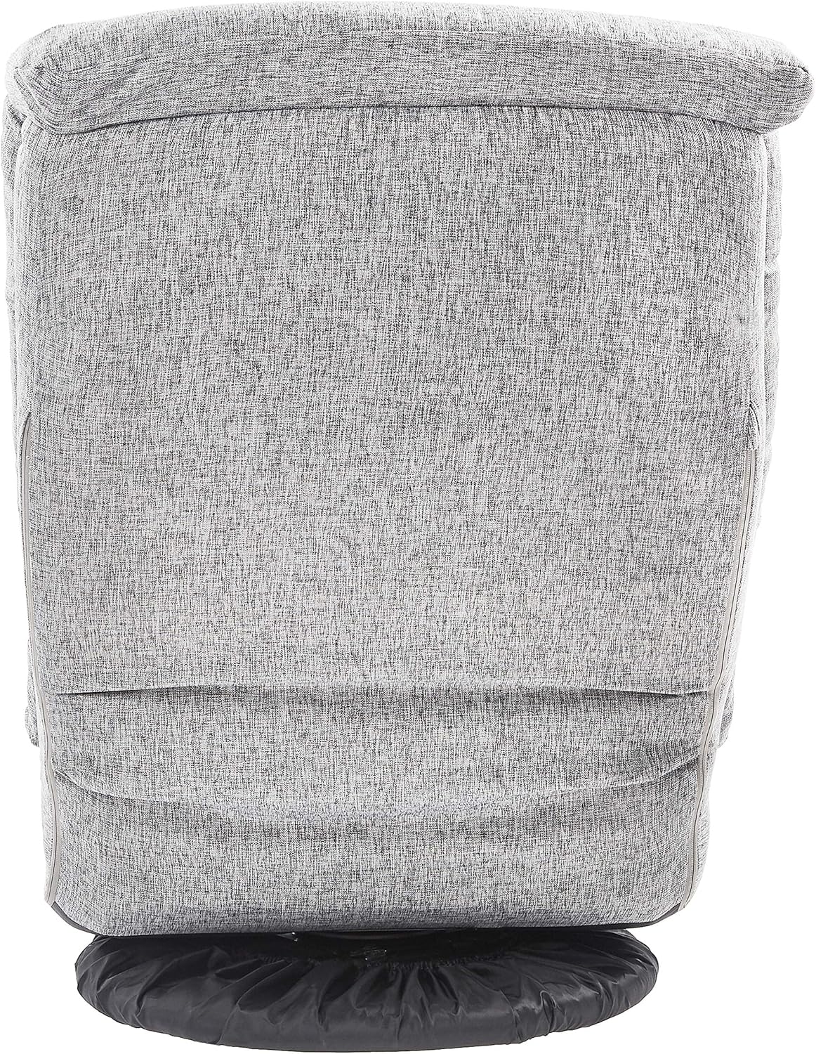 Amazon Basics Swivel Foam Lounge Chair with Headrest, Floor-Compatible, Adjustable, Gaming, 26.3D x 23.5W x 13.7H in, Grey